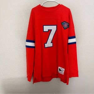 John Elway XXL Mitchell & Ness Sweater Jersey Long sleeves Denver broncos NFL 75